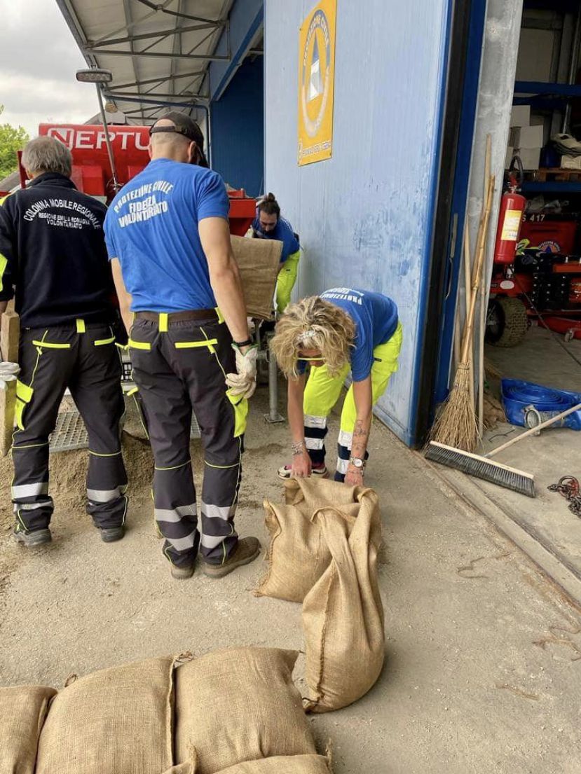 Protezione civile, una squadra in Romagna