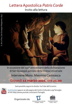 11 marzo: invito alla lettura della Lettera Apostolica “Patris Corde”