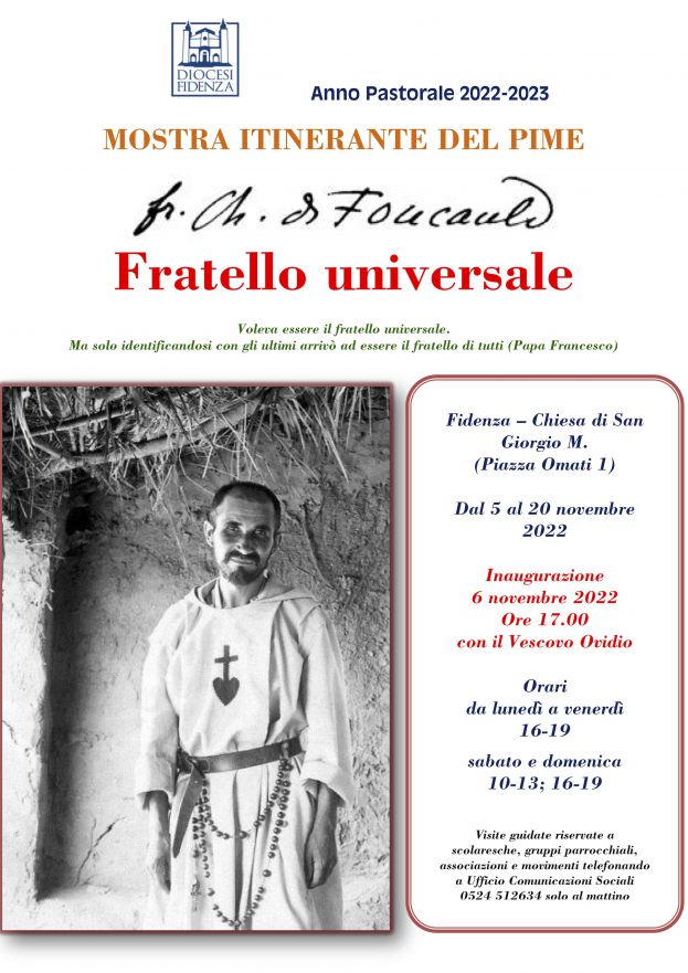 Dal 5 al 20 novembre la mostra itinerante del Pime su Charles de Foucauld