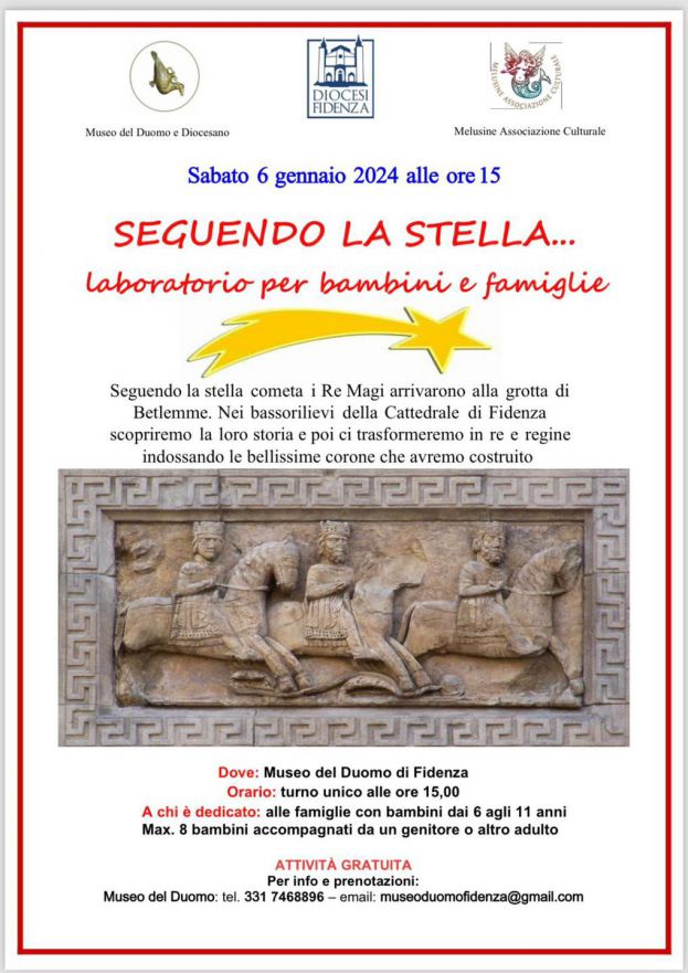 Il 6 gennaio al Museo del Duomo di Fidenza un divertente laboratorio per bambini e famiglie