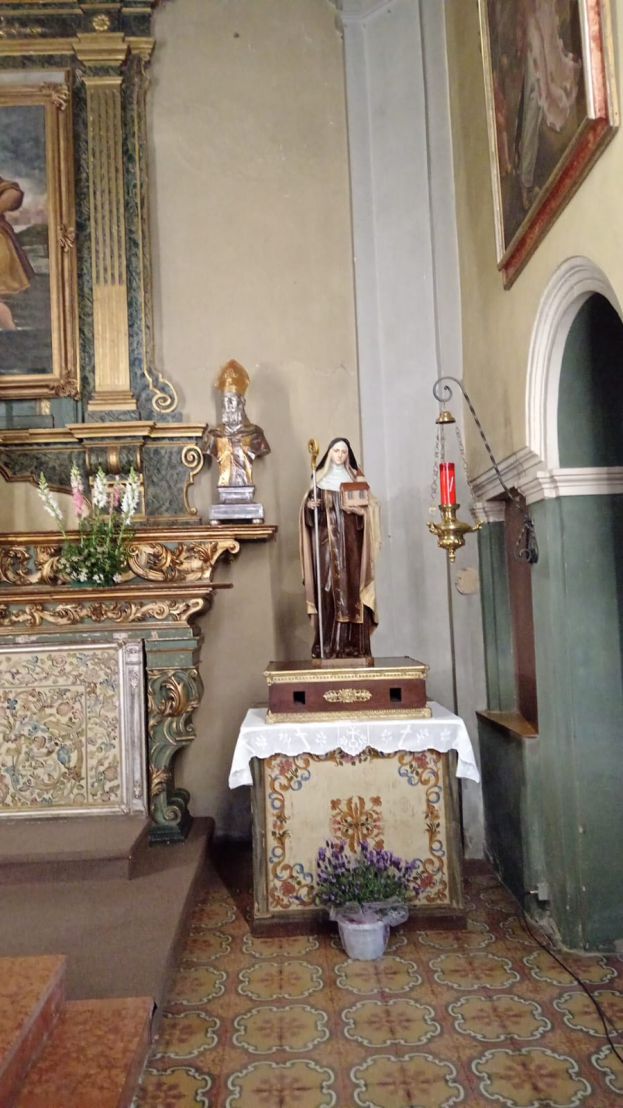 L&#039;effigie di Santa Franca nella chiesa di Vidalenzo