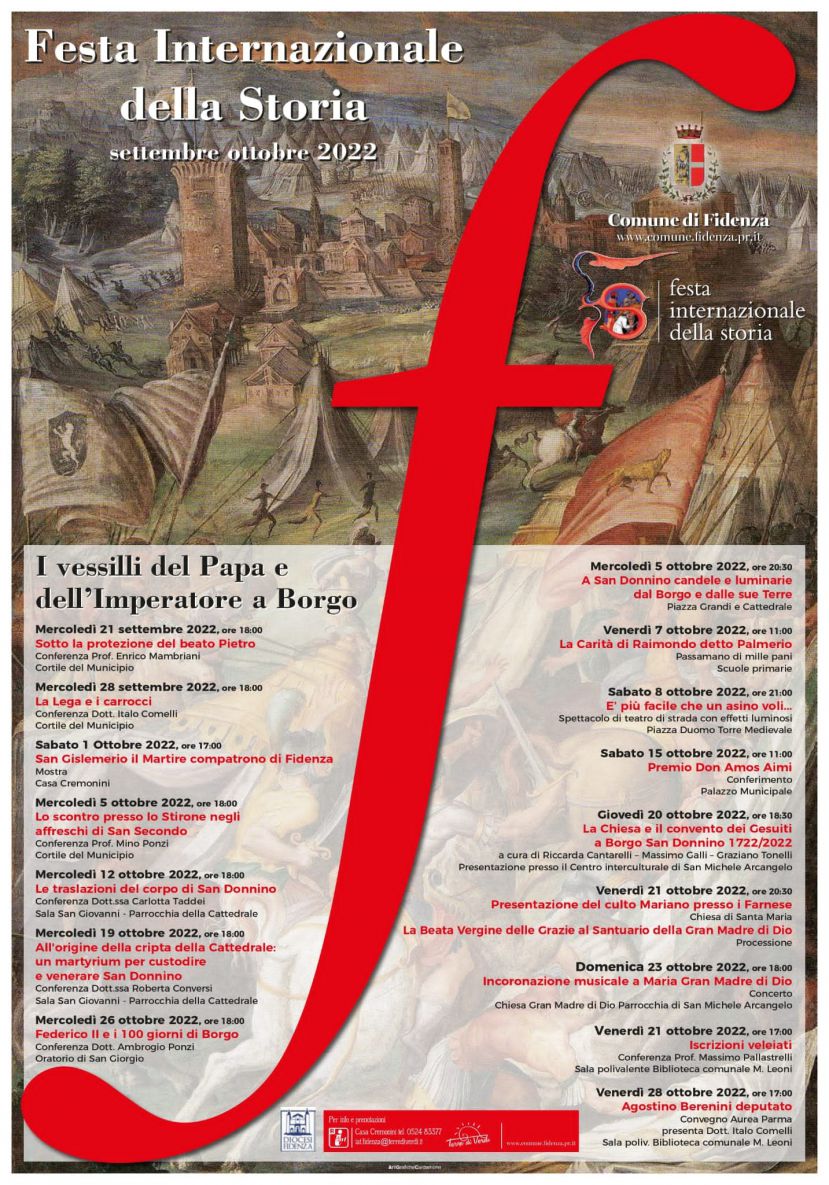 Cartellone ricco di eventi alla Festa internazionale della Storia