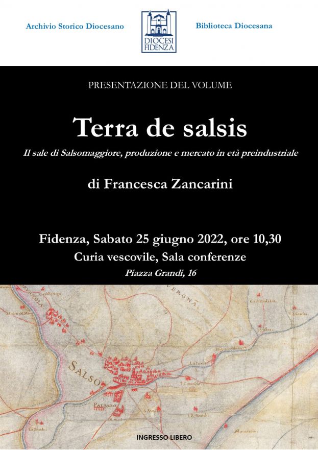 &quot;Terra de salsis”: sabato 25 giugno in Curia presentazione del libro di Francesca Zancarini