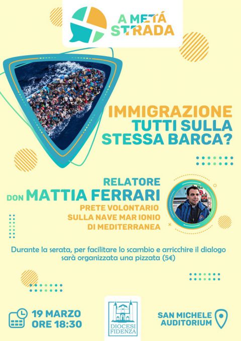 “A metà strada”: sabato 19 marzo incontro con don Mattia Ferrari
