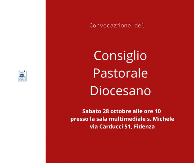 28 ottobre, al via il nuovo Consiglio Pastorale Diocesano