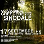 Il 17 settembre convegno Caritas &quot;Conoscere per crescere in uno stile sinodale&quot;