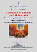 Fidenza: sabato 25 novembre ritiro di Avvento per famiglie