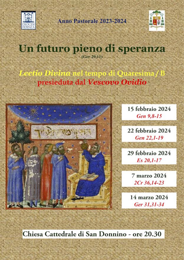 Un futuro pieno di speranza&quot;: la lectio divina nel Tempo di Quaresima proposta dal Vescovo Ovidio