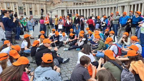 I cresimandi di Busseto pellegrini a Roma