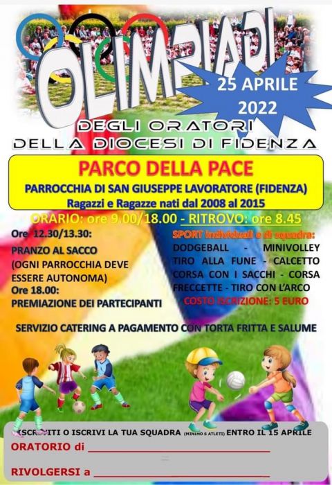 Al Parco della Pace le Olimpiadi degli oratori della Diocesi di Fidenza