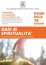 Domenica 19 giugno l&#039;ultimo appuntamento con l&#039;iniziativa &quot;Oasi di Spiritualità&quot;