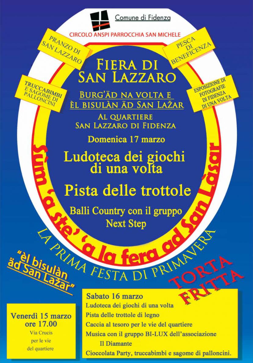 Dal 15 al 17 marzo la Fiera di San Lazzaro