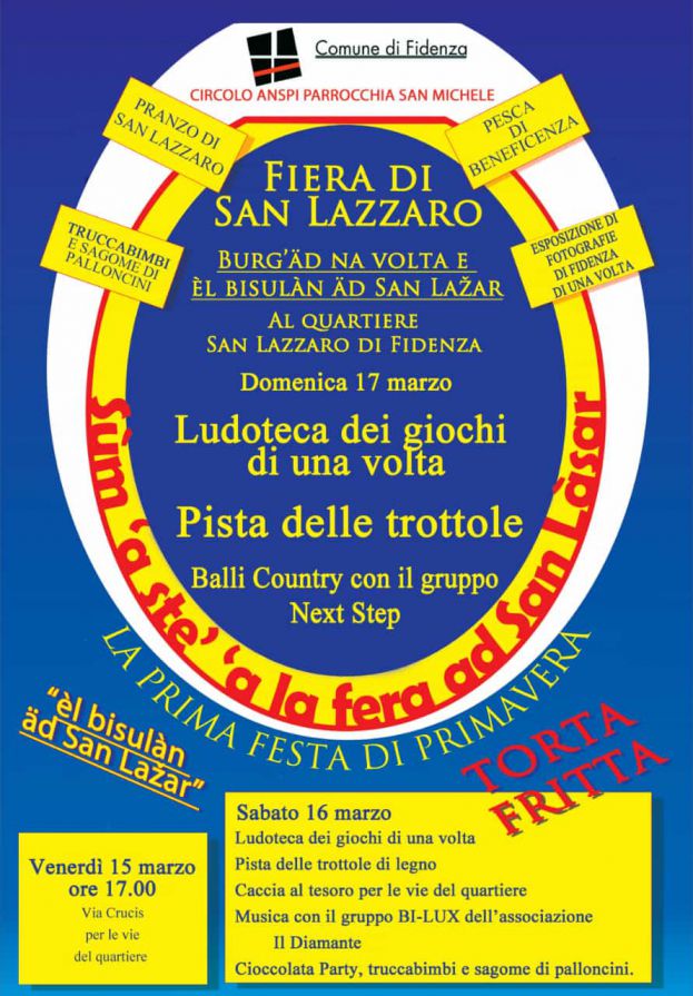 Dal 15 al 17 marzo la Fiera di San Lazzaro