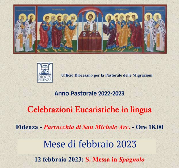 Domenica 12 febbraio alle 18 s. Messa in lingua spagnola