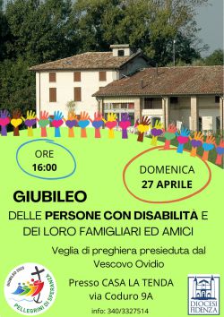 27 aprile, Giubileo diocesano delle persone con disabilità